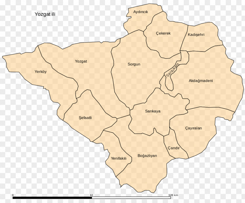 Map Yozgat Province Ecoregion PNG