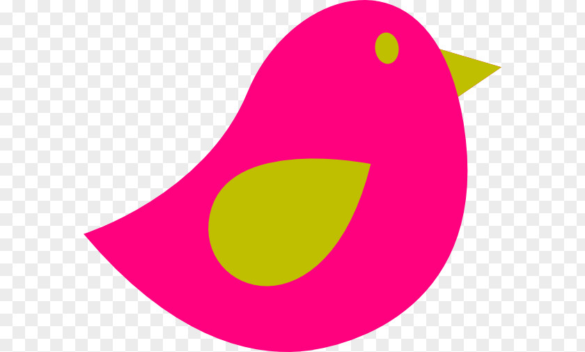 Pink Bird Green Clip Art PNG