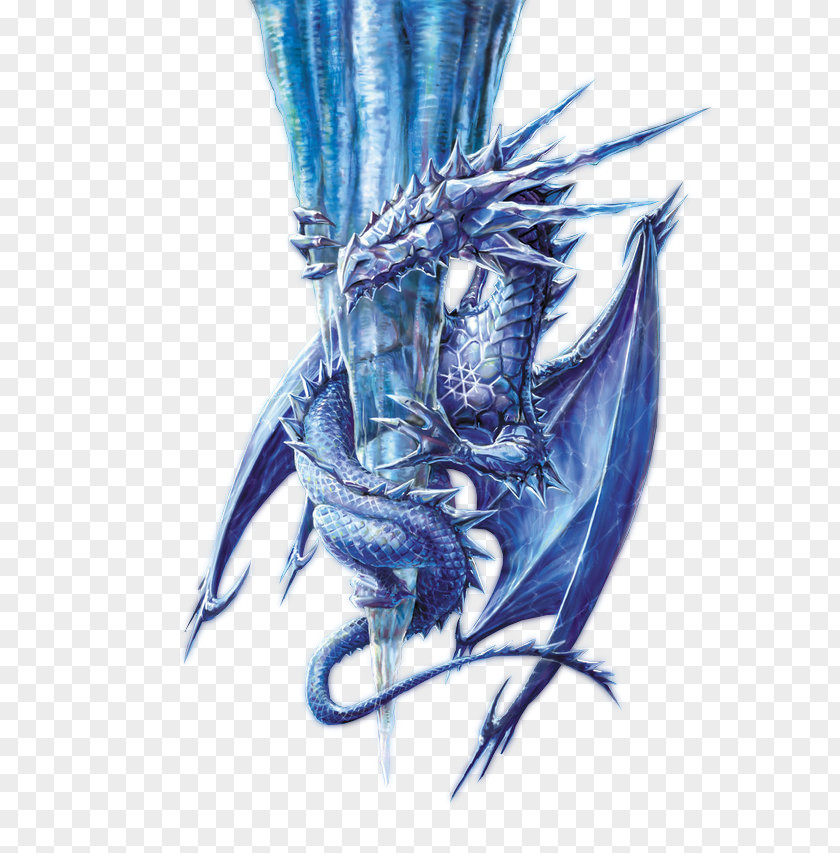 Dragon The Ice Blue Fantasy Crystal PNG