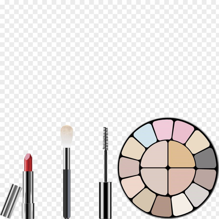 Hand-painted Make-up Tools Cosmetics Royalty-free Stock Photography PNG