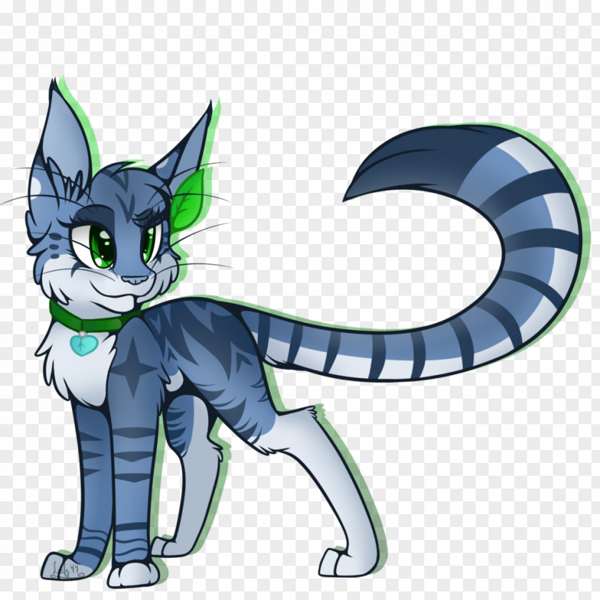 Leafy Whiskers Cat Dragon Cartoon PNG