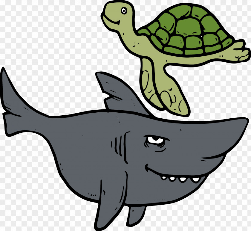Turtles And Sharks Shark Sea Turtle Vecteur PNG