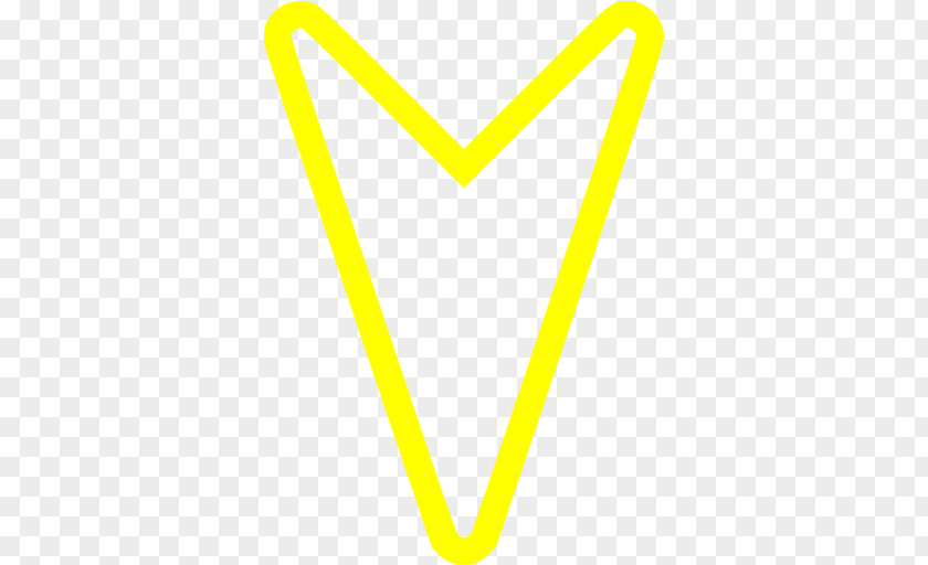 Yellow Arrow Label Triangle Line PNG