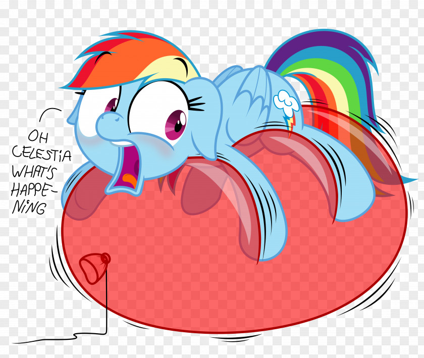 Balloon Rainbow Dash Pinkie Pie Pony Fluttershy PNG