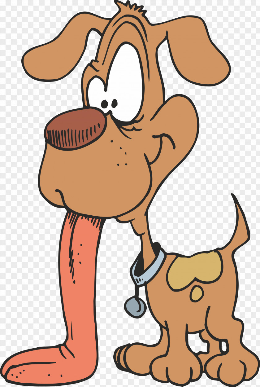 Tongue Dachshund Bulldog Puppy Cartoon Clip Art PNG