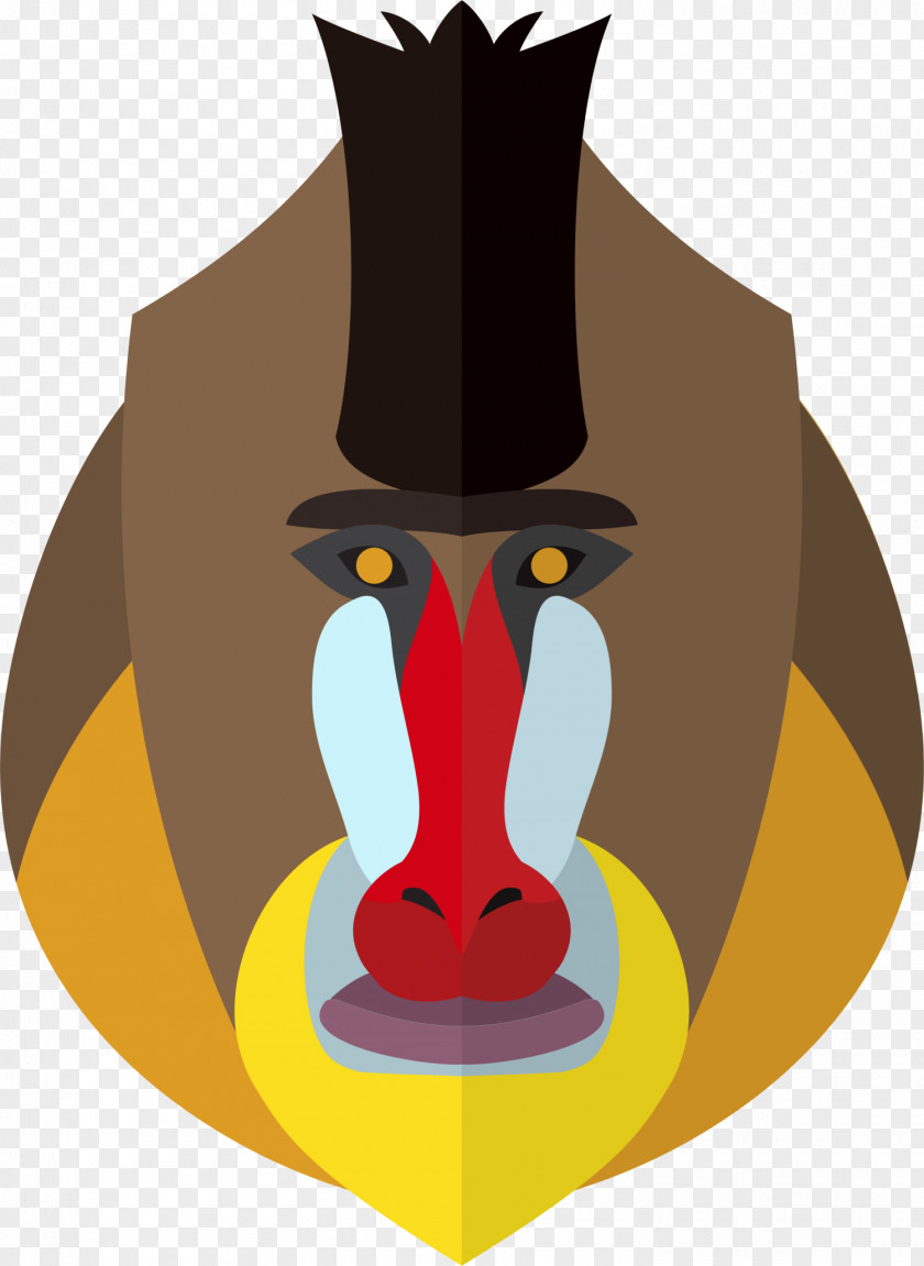 Coffee Cartoon Baboon Mandrill Hamadryas Illustration PNG