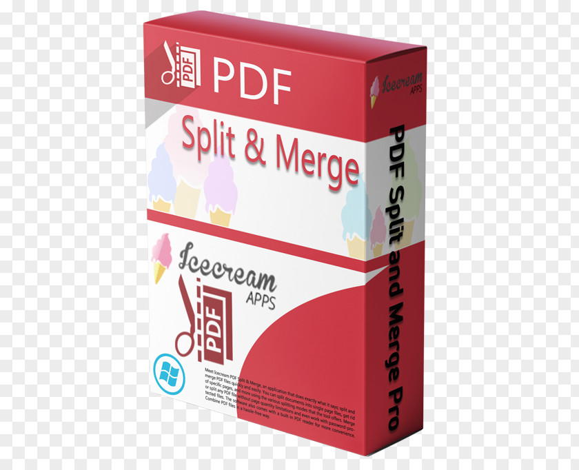 Ice Crack PDF Split And Merge Computer Software Master Editor PNG
