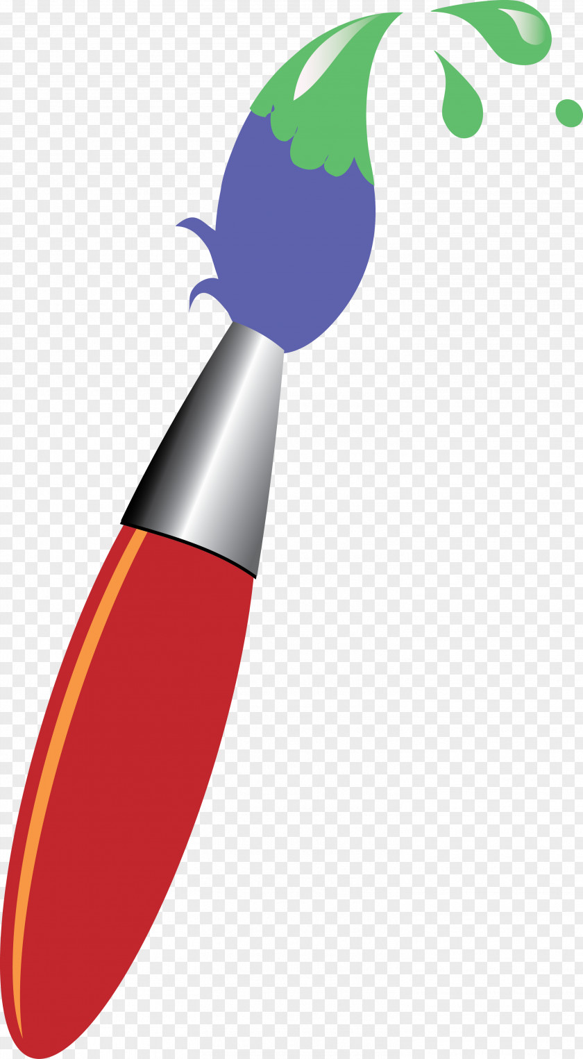 Paintbrush Boder Watercolor Painting Clip Art PNG