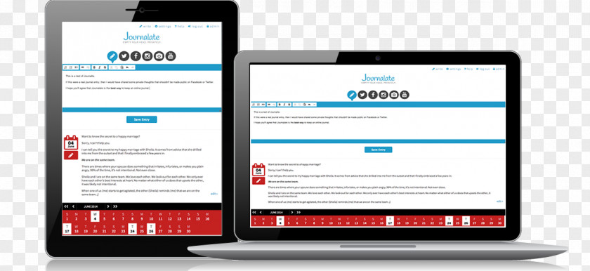 Smartphone Electronic Journal Online Diary PNG
