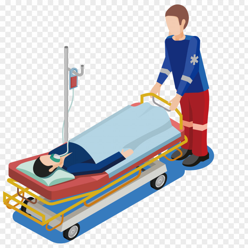 Vector Art Ambulance Patient PNG