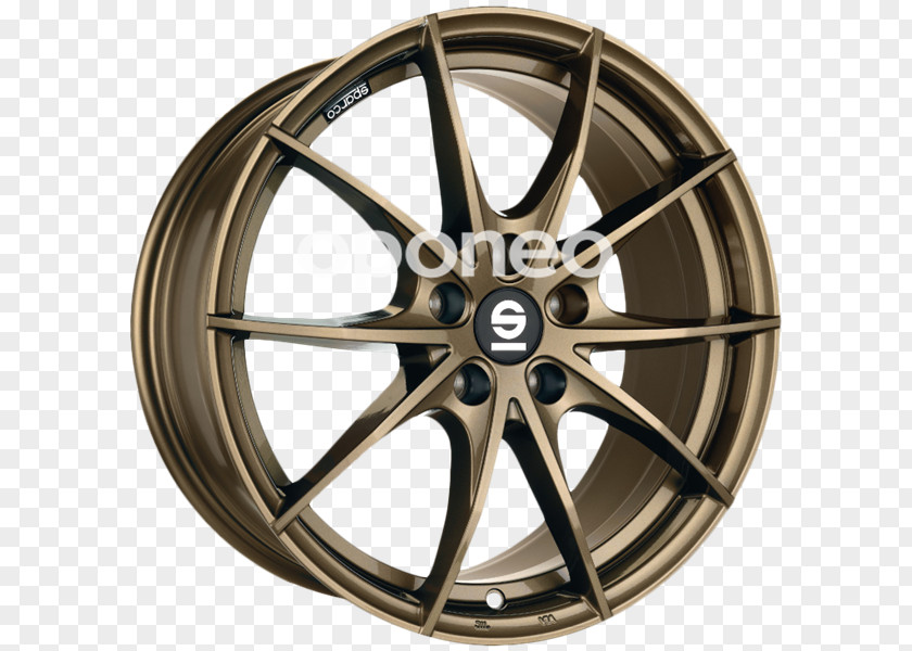Car Alloy Wheel Sparco Bronze PNG