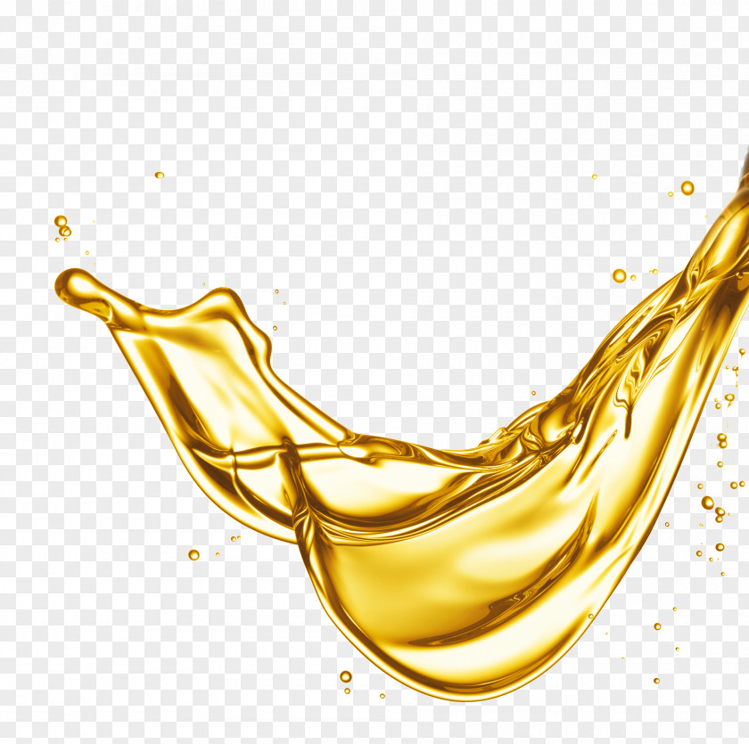 Gold Drops Splash Car Lubricant Motor Oil Lubrication PNG
