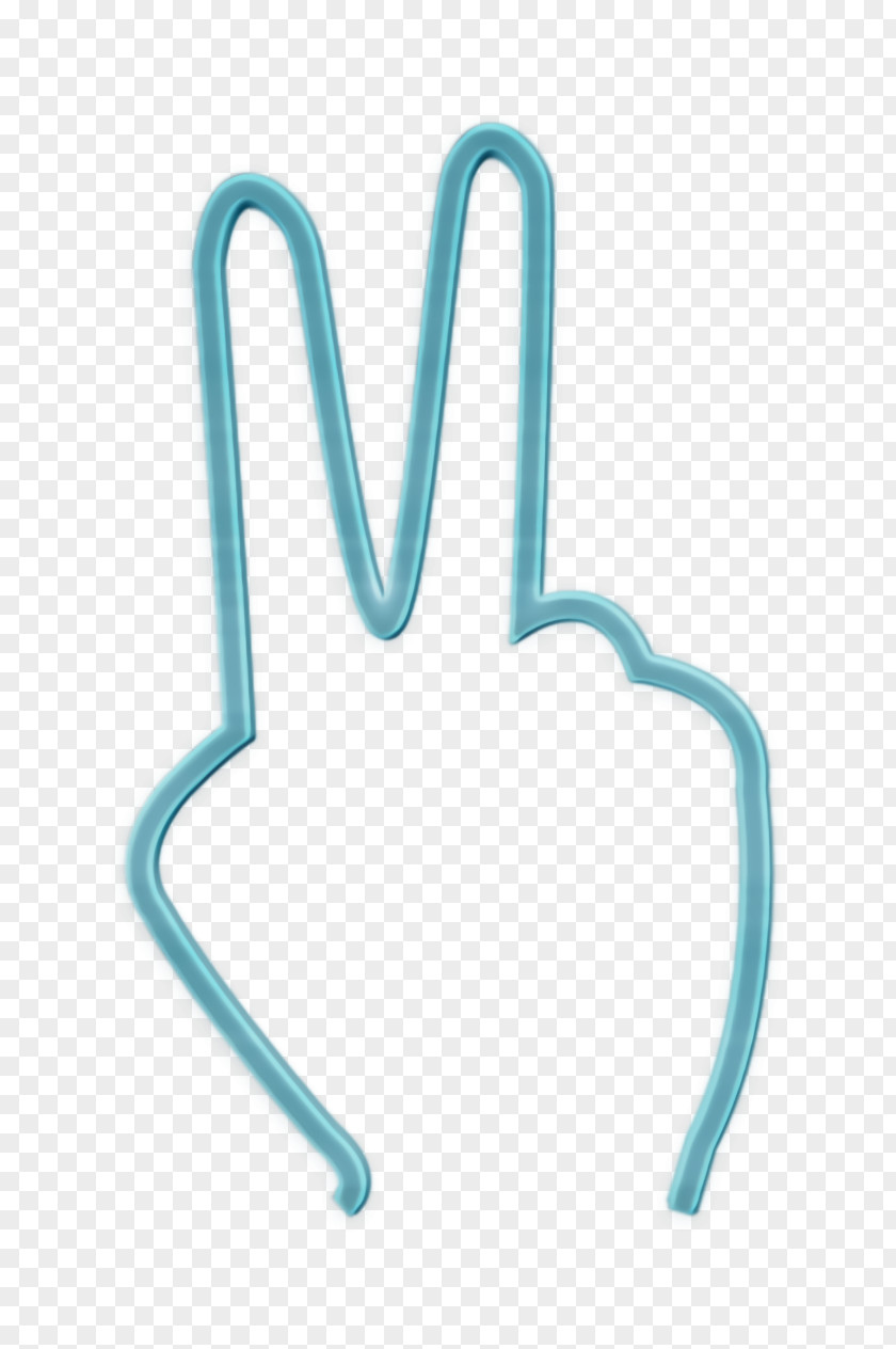 IOS7 Set Lined 2 Icon Shapes Finger PNG
