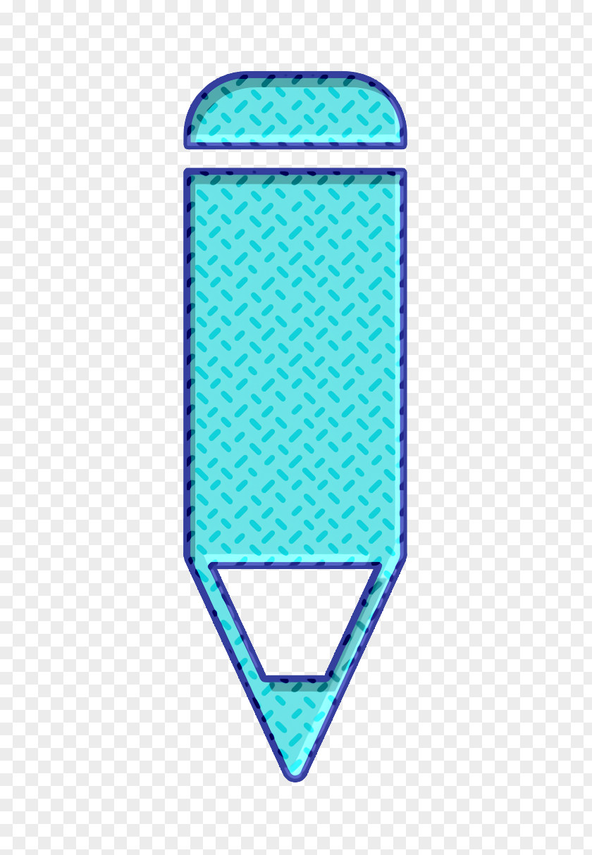 Teal Turquoise Edit Icon Pencil Write PNG