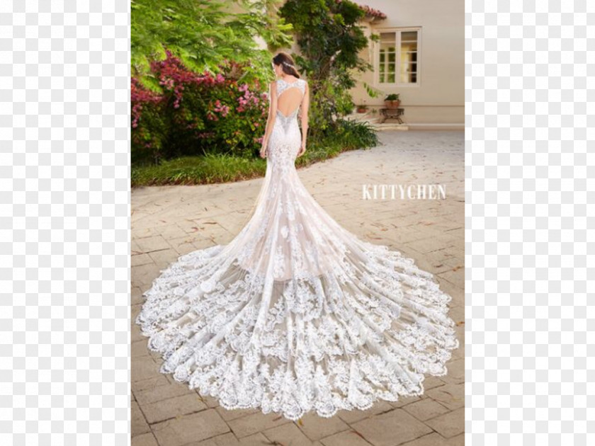 White Wedding Dress Bride Train PNG
