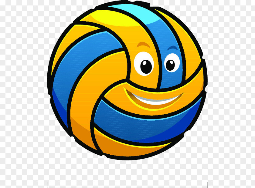 Color Volleyball Cartoon Royalty-free Illustration PNG
