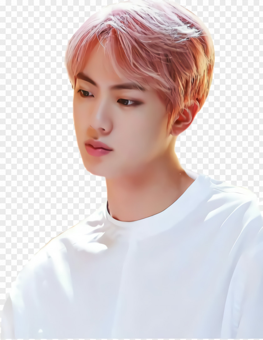 Curtained Hair Feathered BTS RM PNG