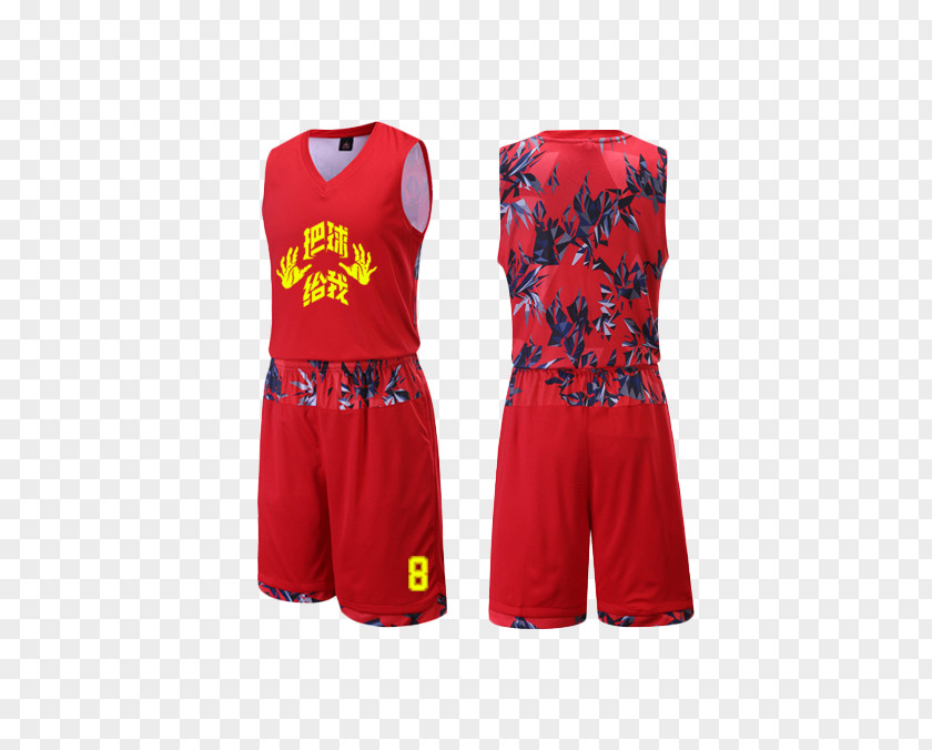 Red Basketball Clothes Jersey Uniform Kit PNG