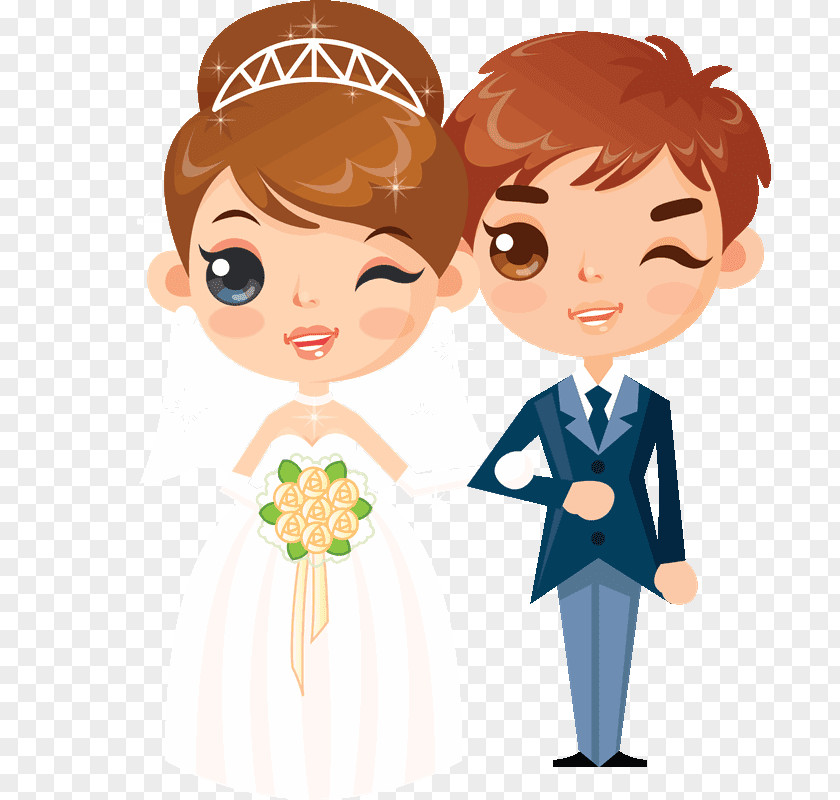 Wedding Couple Caricature Boyfriend Drawing PNG