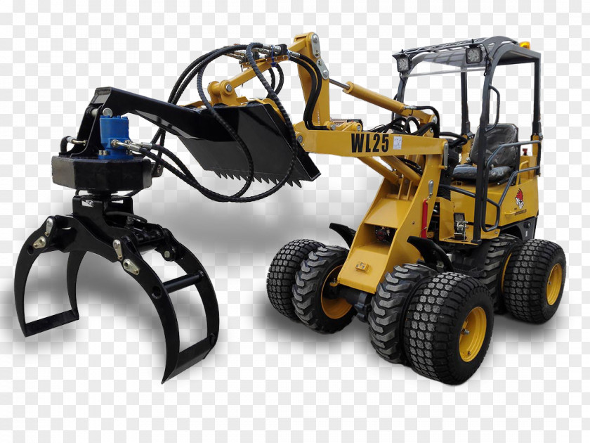 Grapple Heavy Machinery Loader Tire PNG