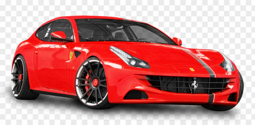 Red Ferrari Car FF F12 Sports F430 PNG