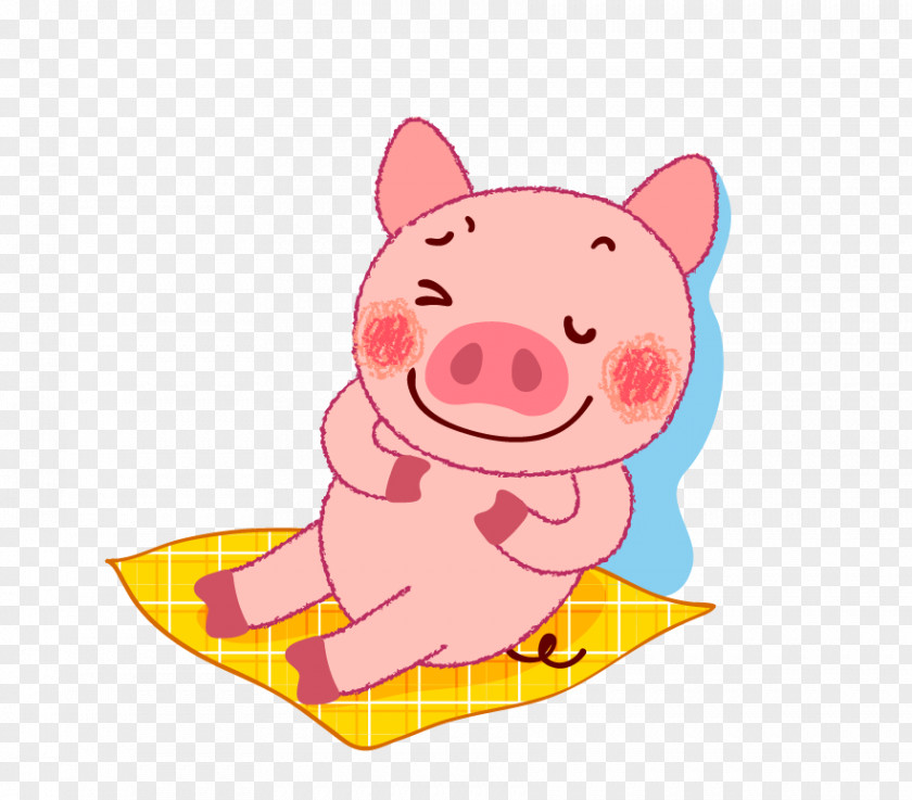 Sleeping Pig Domestic Sleep Clip Art PNG
