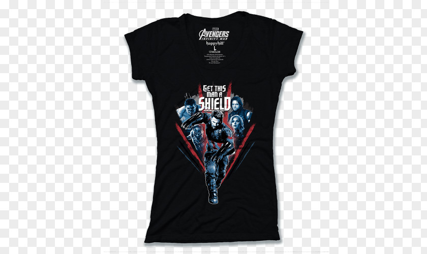 T-shirt Captain America Black Panther Hoodie Iron Man PNG