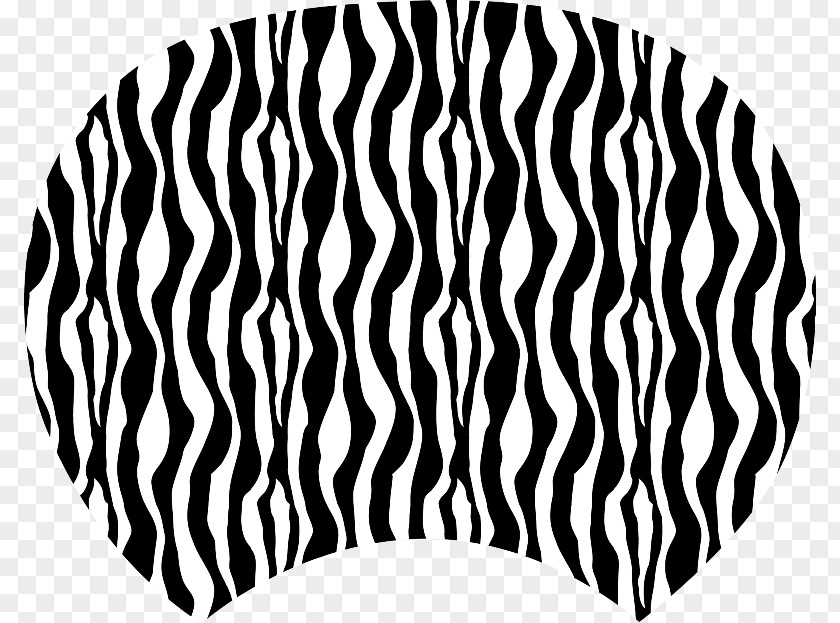 Zebra Headgear Line White Black M PNG