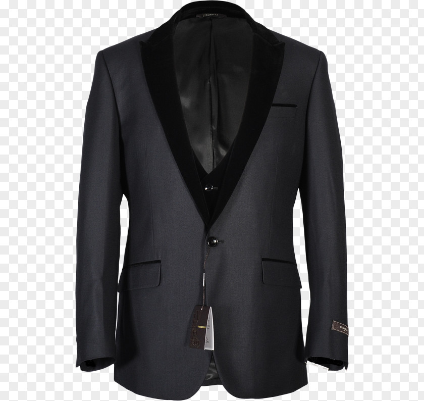 Charcoal Suit Clothing Salvatore Ferragamo S.p.A. Tuxedo Single-breasted PNG