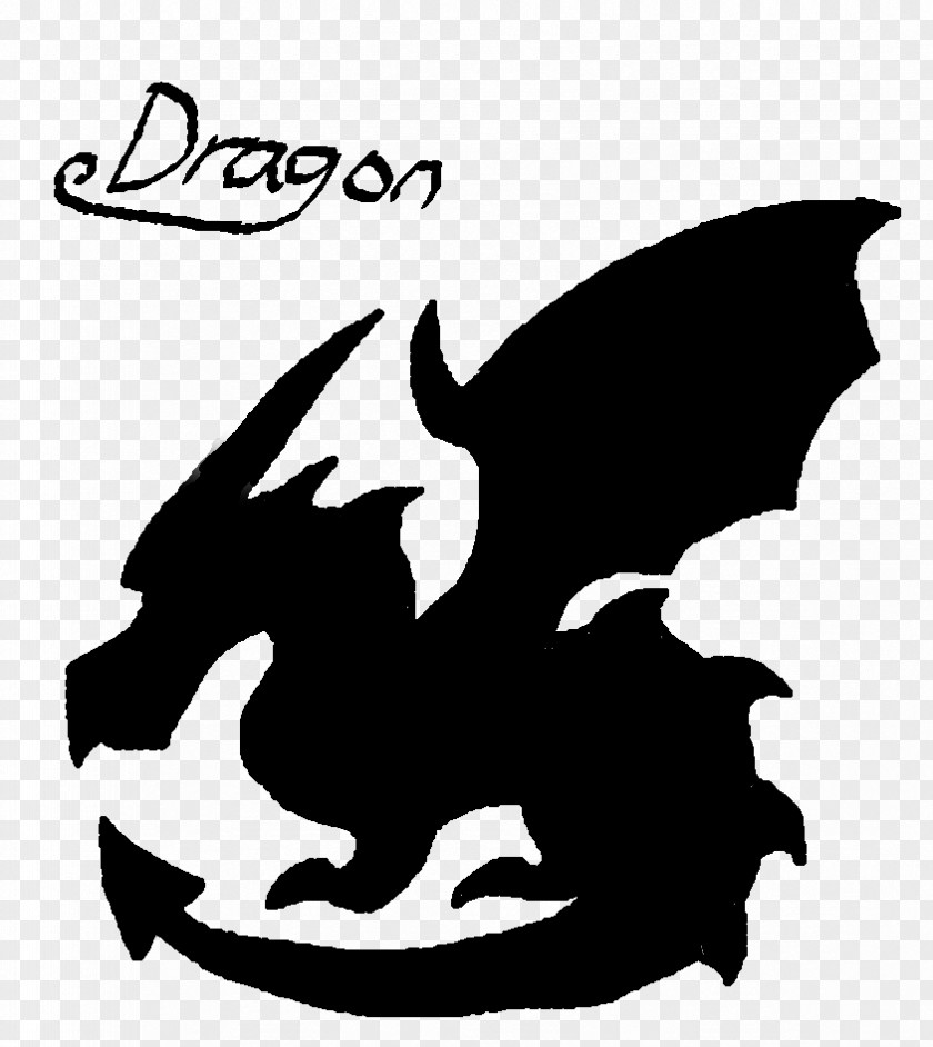 Dragon Fantasy Silhouette Clip Art PNG
