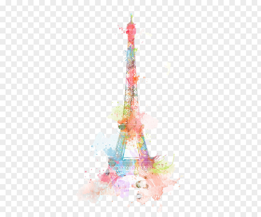Eiffel Tower Drawing Watercolor Painting Art PNG