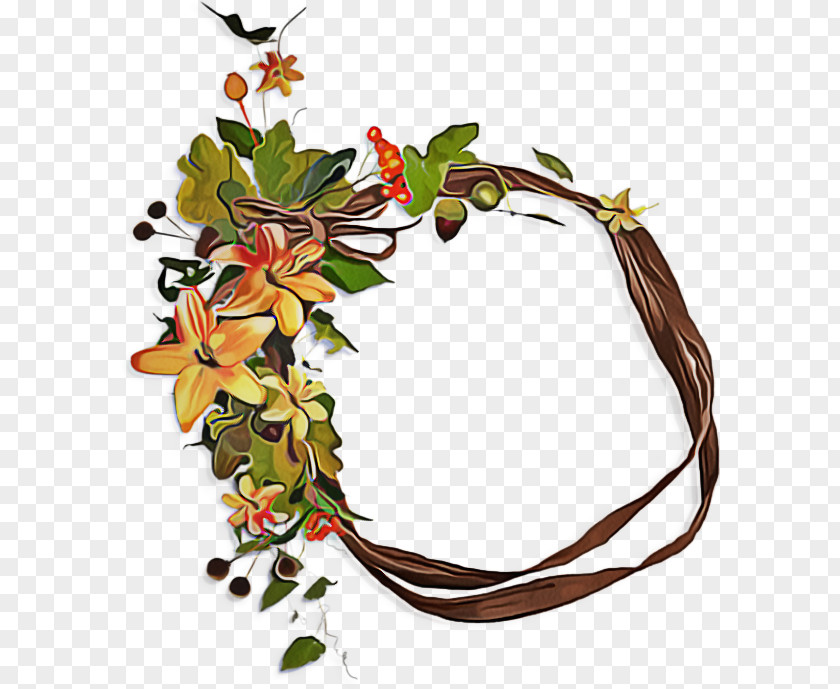 Fashion Accessory Headband Leaf Plant Flower Twig Hair PNG