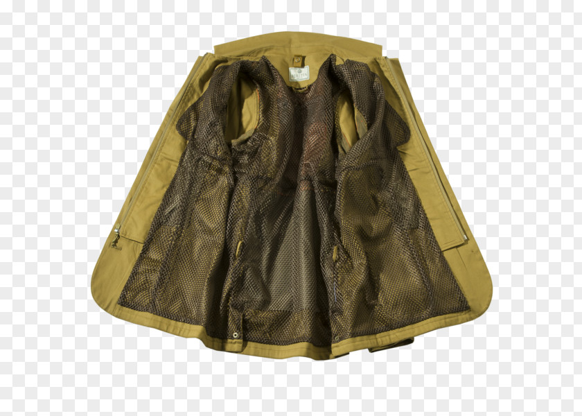 Jacket Khaki Leather Fur PNG
