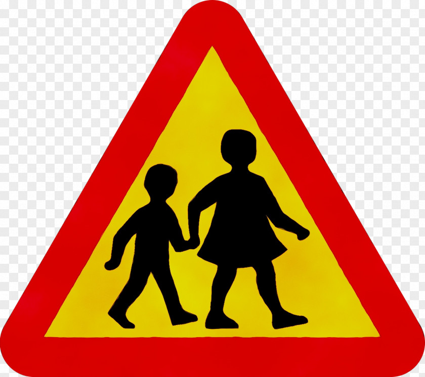 Traffic Sign Child Pedestrian Crossing Road PNG