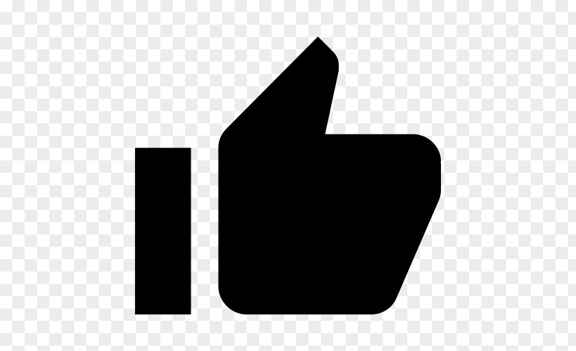 Blackandwhite Hand Like Button PNG