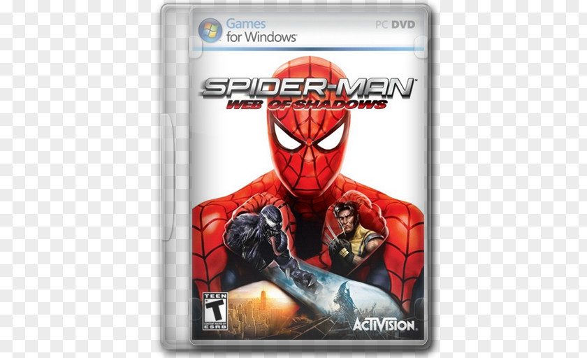 CD Case Cover Spider-Man: Web Of Shadows Shattered Dimensions PlayStation 3 2 PNG