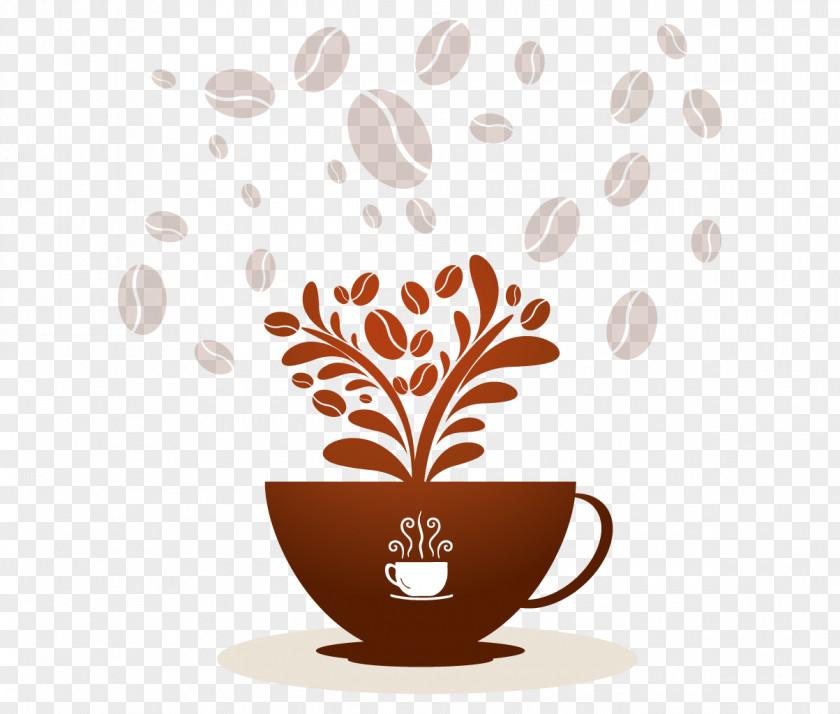 Coffee Cup Cafe Bean PNG