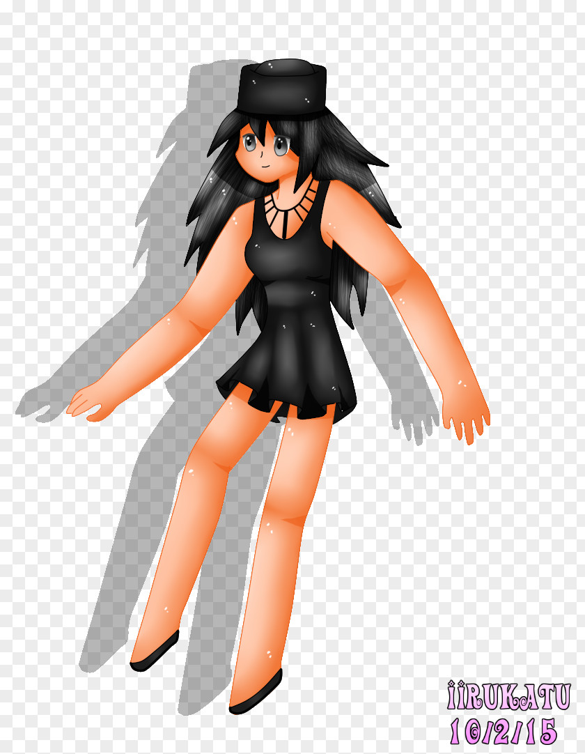 Miki Black Hair Figurine Character PNG