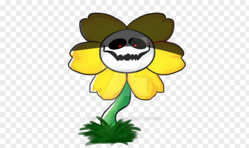 Monster Flowey Undertale Character Drawing PNG