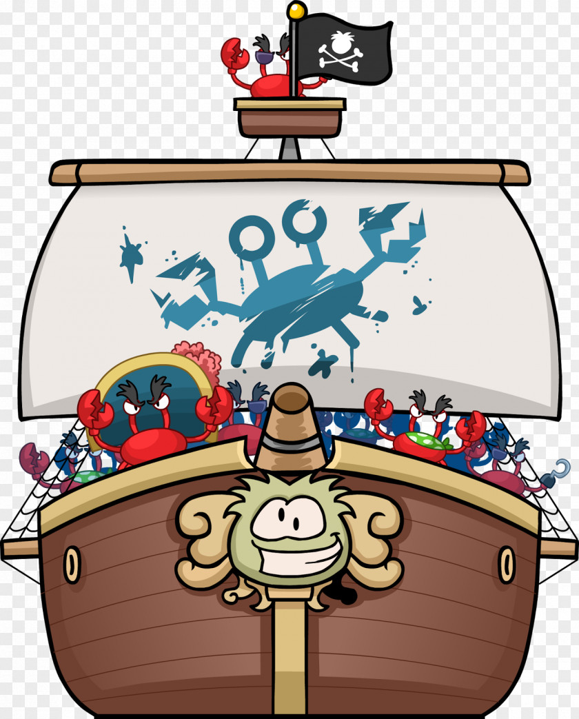 Navio Club Penguin Island Piracy Prehistorik Video Game PNG