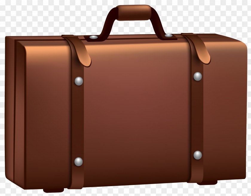 Brown Suitcase Clip Art Image Baggage PNG