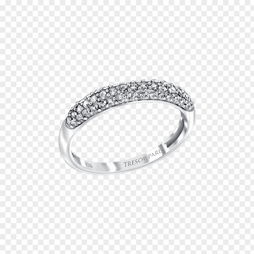 Pave Diamond Rings For Women Wedding Ring Sterling Silver Crystal PNG