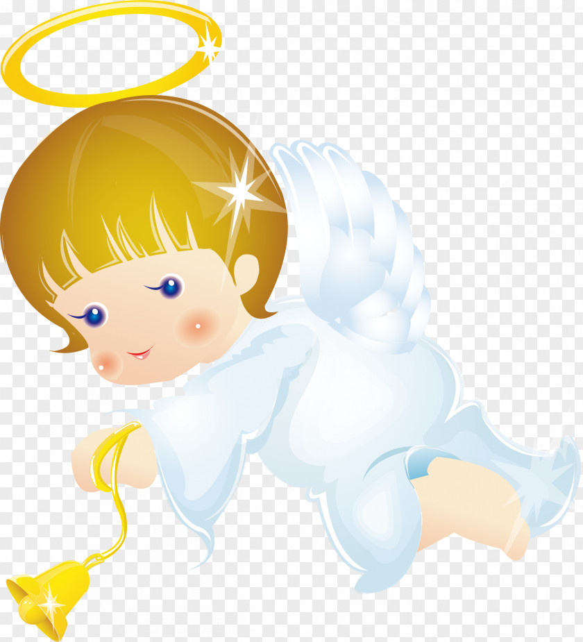 Beautiful Little Angel Vector Clip Art PNG