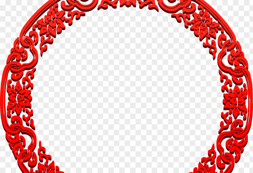 China Wind Exquisite Carved Circular Pattern PNG