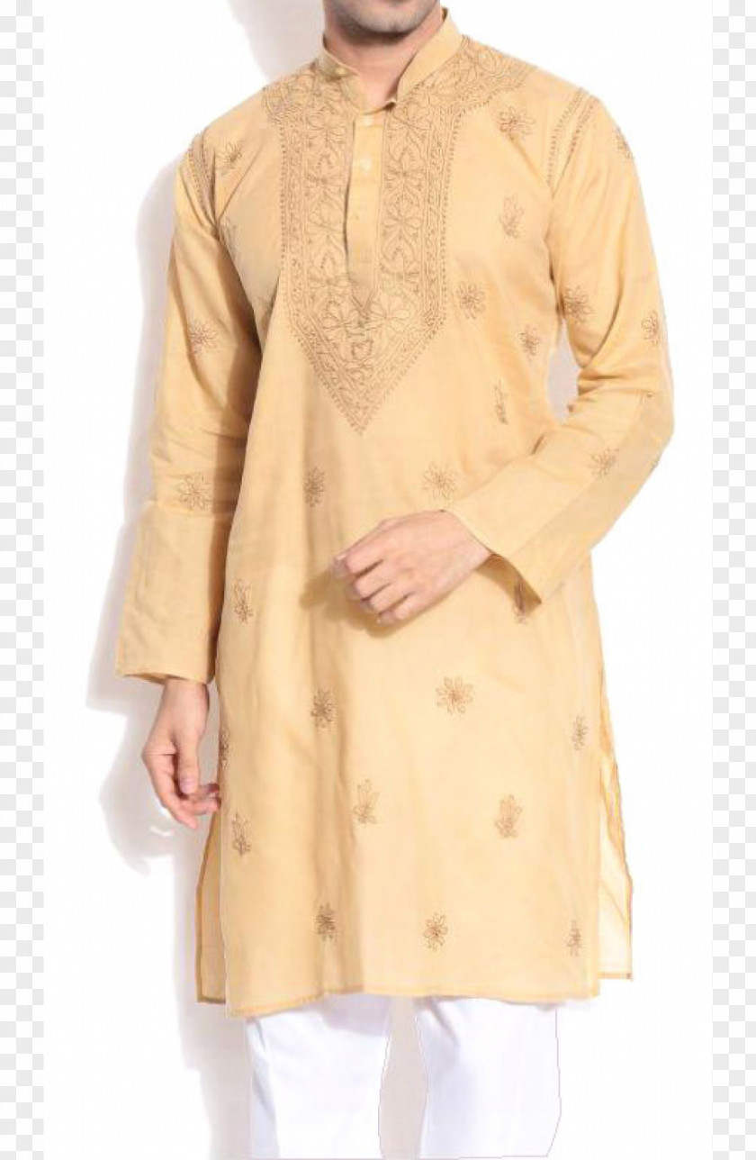 COTTON Kurta Coat Chikan Pajamas Sleeve PNG