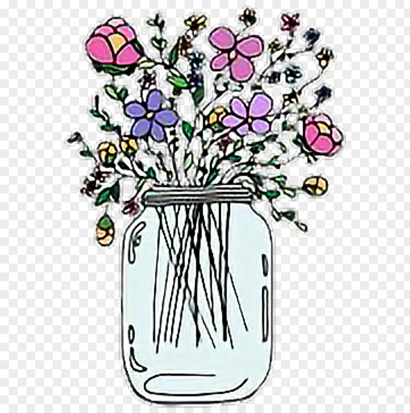 Drinkware Bouquet Of Flowers Drawing PNG