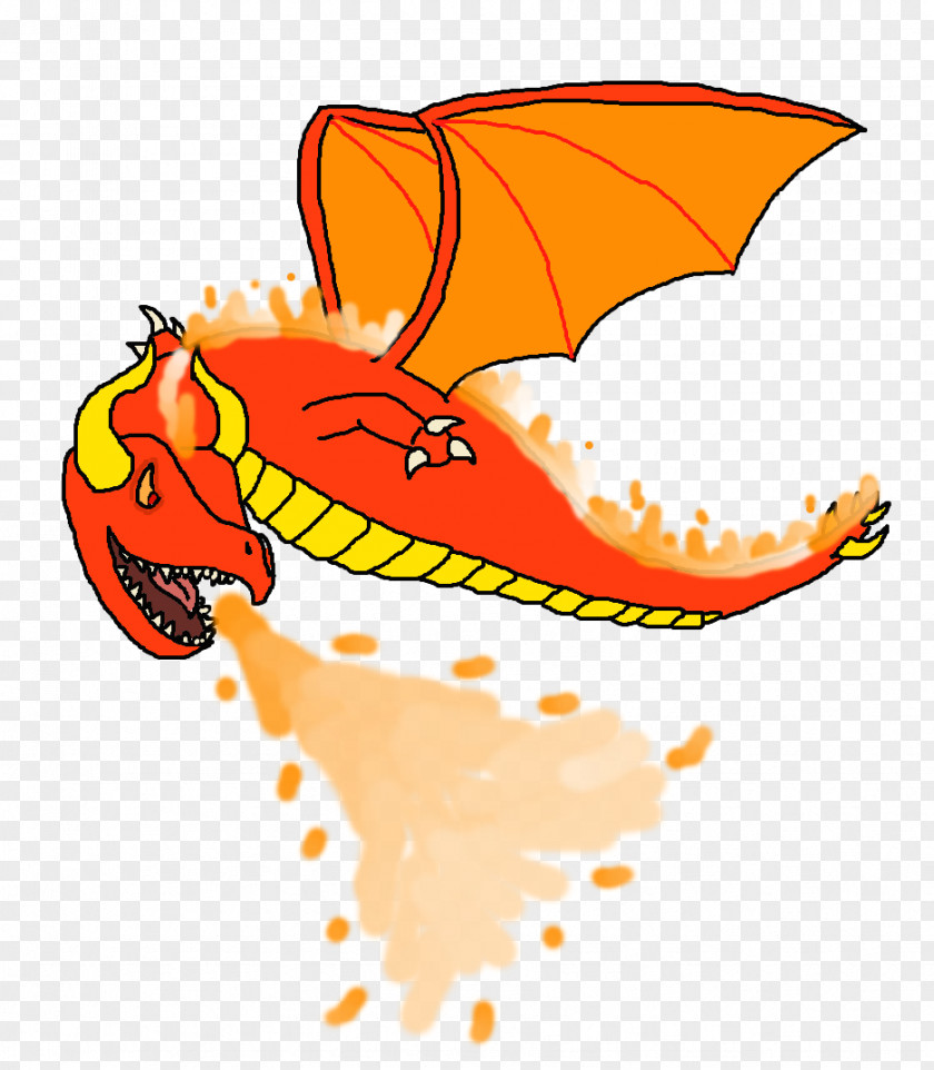 Fiery Dragon Cartoon Food Clip Art PNG