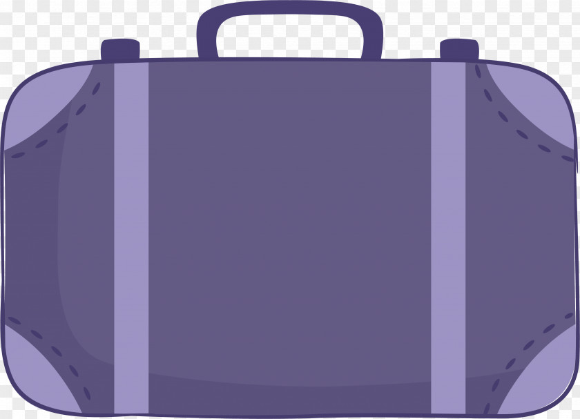Purple Hand Painted Suitcase Travel PNG