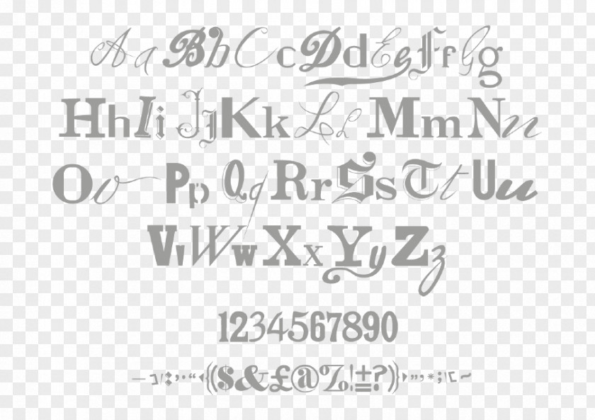 Line Calligraphy Paper Brand Font PNG