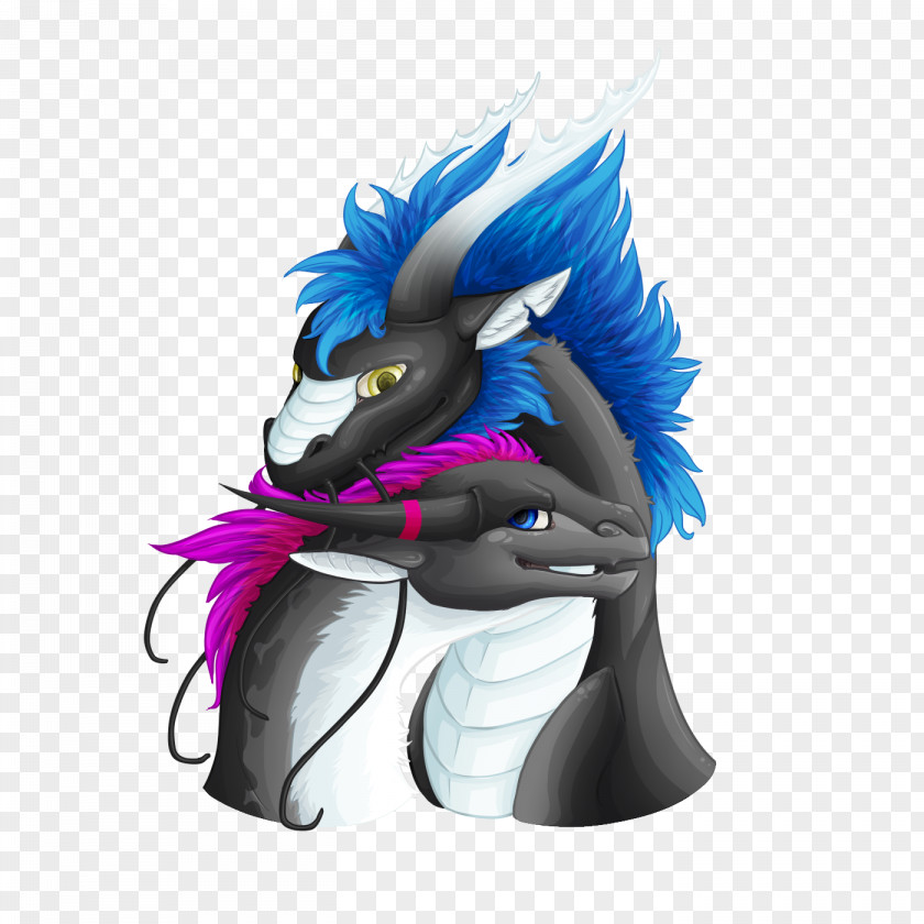 Rainbow Night Horse Cartoon Figurine Legendary Creature PNG